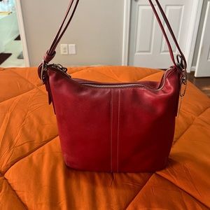 COACH Shoulder Bag, Medium Dark Red